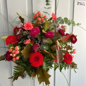 Blumen-Abo 3x - Blumenladen Olbernhau - Foto eines spätsommerlichen Blumenstraußes locker gebunden