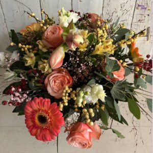 Blumenstrauß groß - Blumenladen Olbernhau - Foto eines bunten Blumenstraußes mit winterlichen Blumen wie z.B. Amaryllis